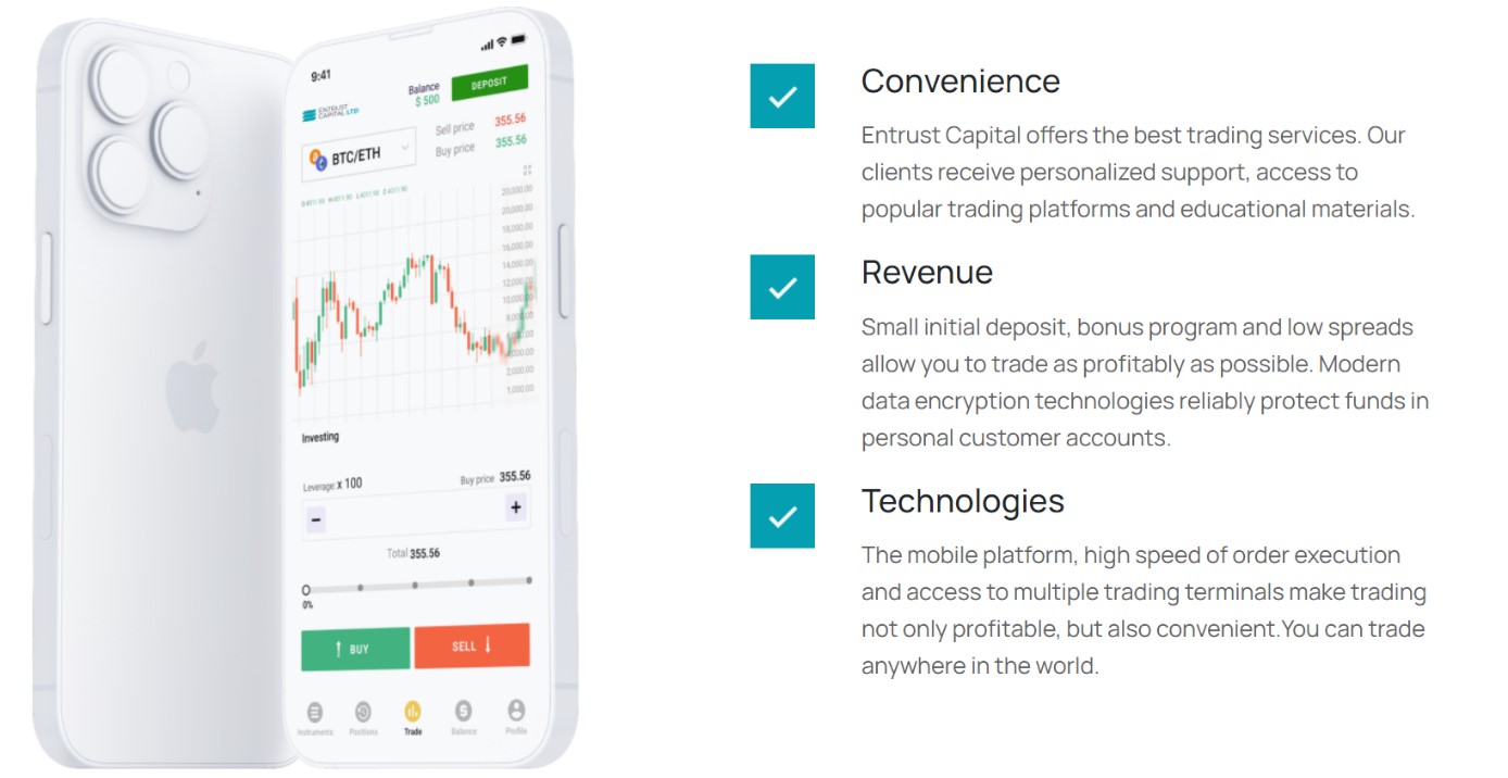 Entrust Capital условия компании